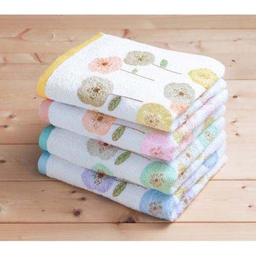 小杉善 泉州産ミリオンフラワーフェイスタオル 4色組 TK-2011-4 ( 4枚