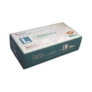 プラスチックグローブ　Lサイズ　100枚入　500箱 リーダー プラスチックグローブ Lサイズ ( 100枚入 )/ : 爽快ドラッグ
