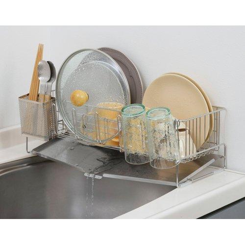 店舗用品 sugtas 下村企販 省スペースに置ける スリム 水切りバスケット 奥行47cm 41493