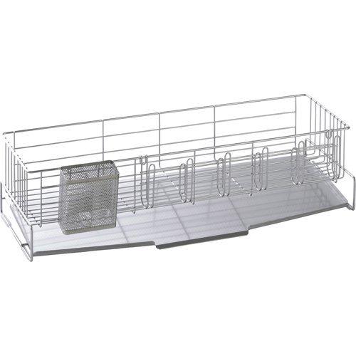 下村企販 省スペースに置ける スリム 水切りバスケット 奥行58cm 41494