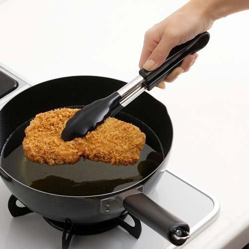 下村企販 シリコン キッチントング ブラック 42825 ( 1個 ) : 爽快