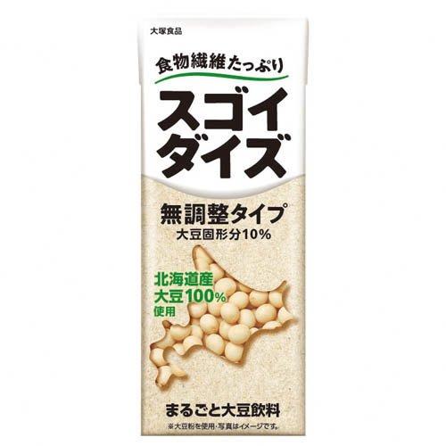 訳あり)スゴイダイズ 無調整タイプ ( 200ml×24本 )/ スゴイダイズ