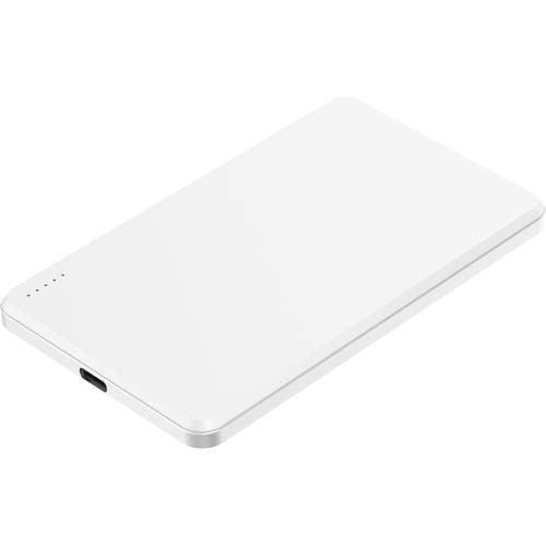 大橋産業 準固体モバイルバッテリー 5000mAh ホワイト 8000 ( 1セット