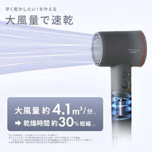 アイリスオーヤマ MiCOLAヘアドライヤー HDR-M301-H ダークグレー アイリスオーヤマ MiCOLA HDR-M301-H [ダークグレー] 価格比較 - 価格.com