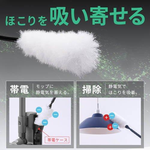 充電式掃除機 コードレス 静電モップ 紙パック グレー SBD-201P-H ( 1