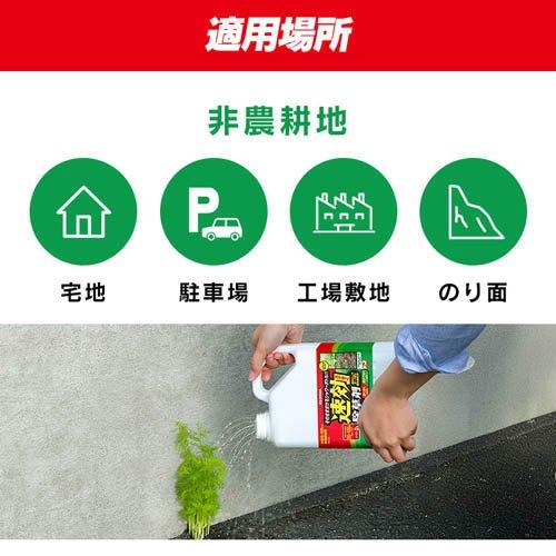 迅速対応　断捨離中専用 アイリスオーヤマ 速効 除草剤 非農耕地用 液体 ストレートタイプ WSJ