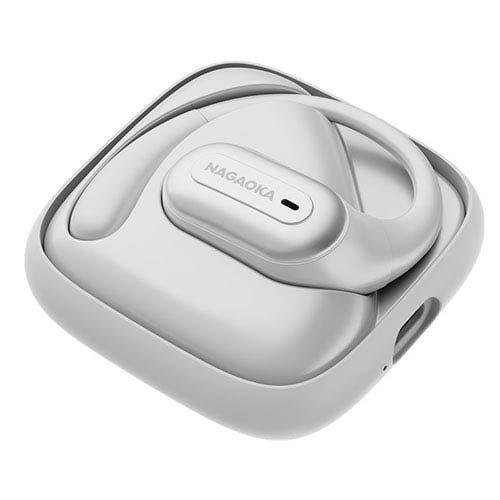 NAGAOKA オープンイヤー型ワイヤレスイヤホン ホワイト NOW10WH ( 1個