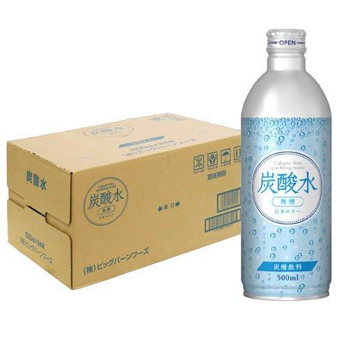 ビッグバーンフーズ 炭酸水 ボトル缶 ( 500ml×24本 ) : 爽快ドラッグ