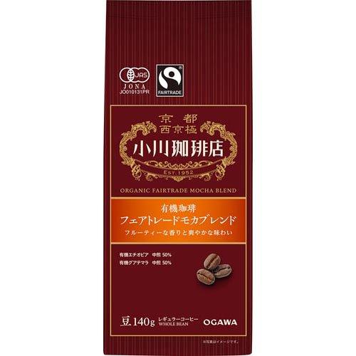 小川珈琲店 有機珈琲 フェアトレードモカブレンド 豆 ( 140g )/ 小川
