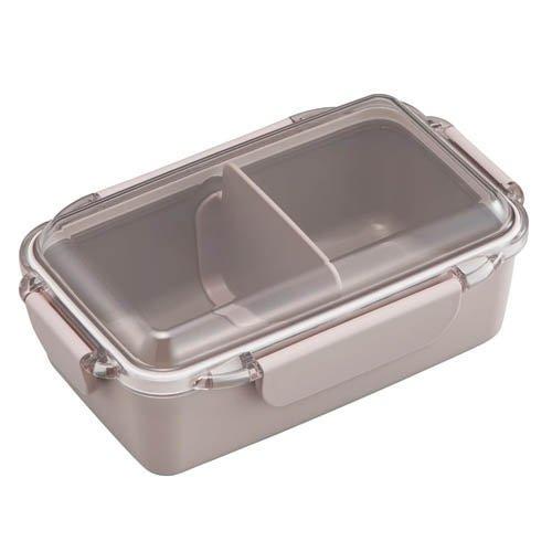 カームカラー ランチボックス 仕切付 650mL モカ PCD-650 ( 1個