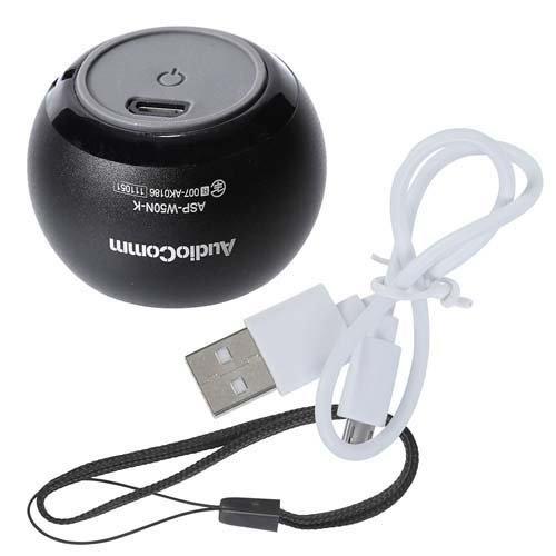 AudioComm ワイヤレスミニスピーカー ブラック ASP-W50N-K ( 1台