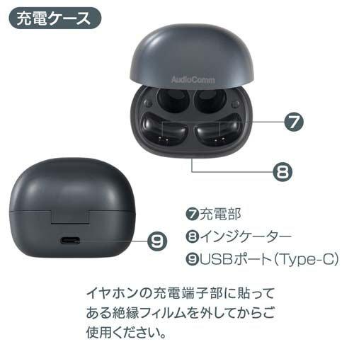 完全ワイヤレスホン イヤーカフ型HP-W620N-H ( 1個 )/ AudioComm