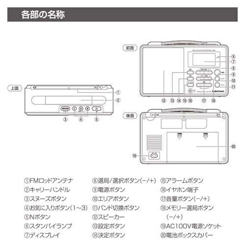 Nラジオ ポータブルRAD-T700N ( 1個 )/ AudioComm(オーディオコム