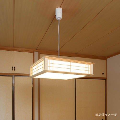 ペンダントライト　6畳用 LED和風ペンダントライト 調光 6畳用 電球色 ( 1個 )/ OHM : 爽快