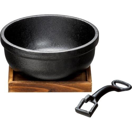 IH対応 鉄鋳物ビビンバ鍋 敷板付 18cm 3977 ( 1コ入 )/ イシガキ