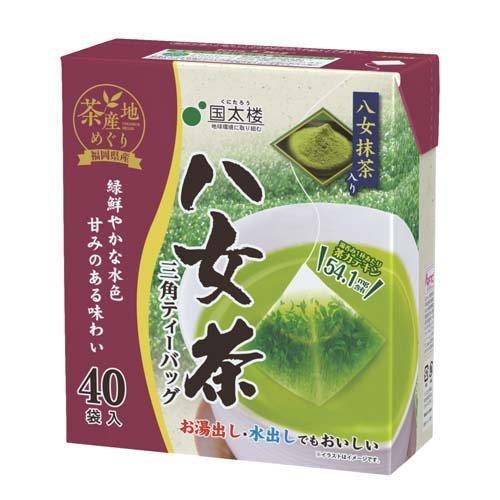 国太楼 抹茶入り 八女茶 三角ティーバッグ ( 40袋入 )/ : 爽快ドラッグ