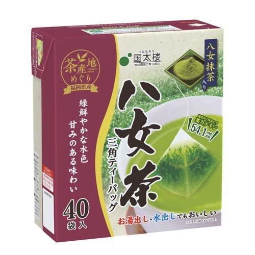 国太楼 抹茶入り 八女茶 三角ティーバッグ ( 40袋入 )/ : 爽快ドラッグ