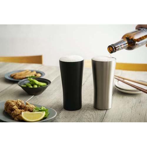ピーコック おうち居酒屋 ビアタンブラー 0.42L ブラック ATD-42 B ( 1