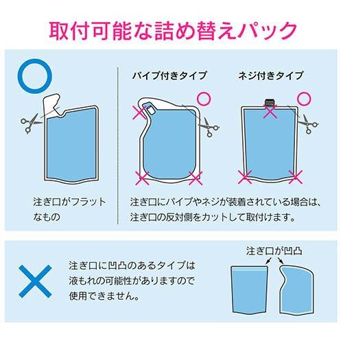 カクダイ GAONA つめかえパックそのままポンプ・ホルダーセット