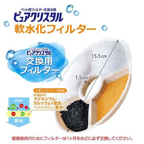 ピュアクリスタル 軟水化フィルター 全円 犬用 ( 4個入 )/ : 爽快