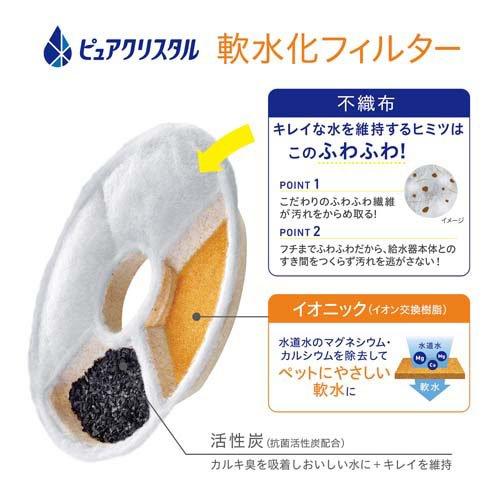 ピュアクリスタル 軟水化フィルター 全円 犬用 ( 4個入 )/ : 爽快