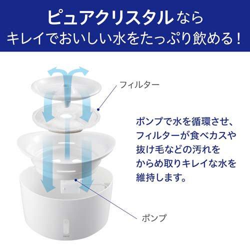 ピュアクリスタル ウェル 1.5L 犬用 ホワイト ( 1個 ) : 爽快ドラッグ