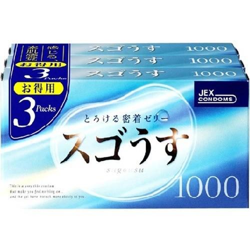 コンドーム スゴうす 1000 ( 12コ*3コ入 ) 避妊具 : 爽快ドラッグ