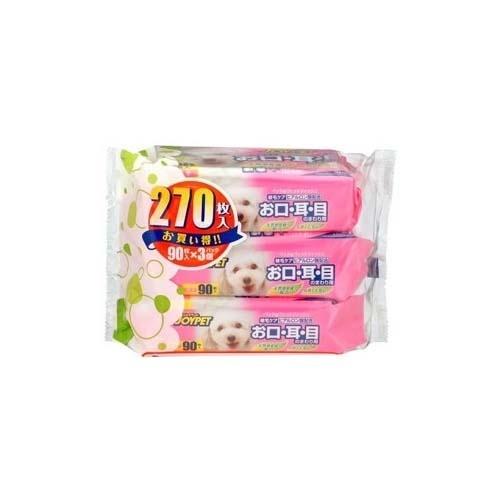 ウェットティッシュ 目・耳・口用 ( 90枚入*3コパック ) : 爽快