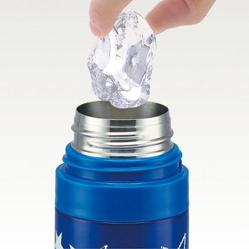 保冷 超軽量 子供用 直飲み カバー付き 水筒 470ml 星 ( 1個