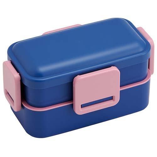 22新発 デュアルカラー 600ml 銀イオン抗菌ふわっと盛れる4点ロック2段弁当箱 コバルトブルー 1個 弁当箱 発送可能時期 取り寄せ商品 通常1週間 10日 Www Fattoriabacio Com