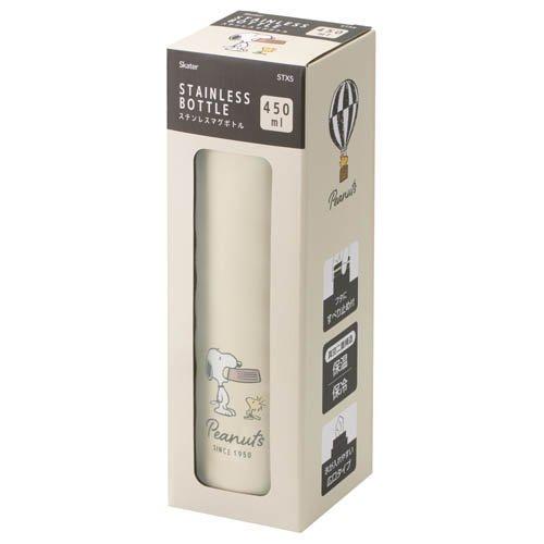 真空ステンレスマグボトル 450ml スヌーピー バッジ STX5 ( 1個