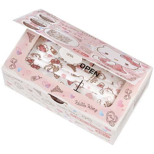 子供用 不織布 プリーツマスク 箱入り ハローキティ ( 25枚入 ) : 爽快