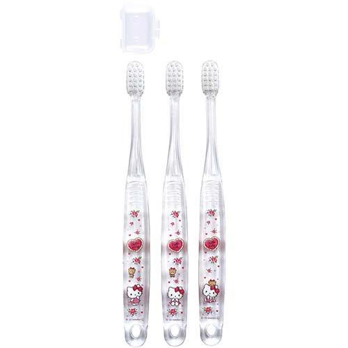 歯ブラシ 子供 キャップ付き 3~5才 3本 キャラクター サンリオ ハロー
