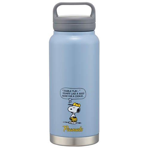 スクリューハンドル 真空ステンレスボトル 800ml スヌーピー 野球