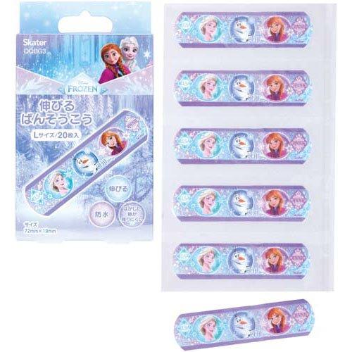 伸びるばんそうこう ぴたっと伸縮 キャラ 子供絆創膏L ディズニー アナ