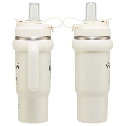 ハンドル付 ストロータンブラーボトル 大型 830ml スヌーピー バッジ