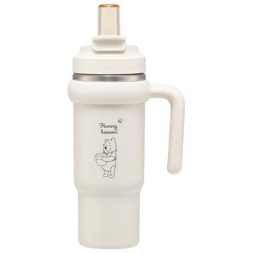 ハンドル付ストロータンブラーボトル 830ml ディズニー プーさん ロゴ