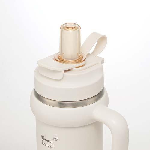 ハンドル付ストロータンブラーボトル 830ml ディズニー プーさん ロゴ