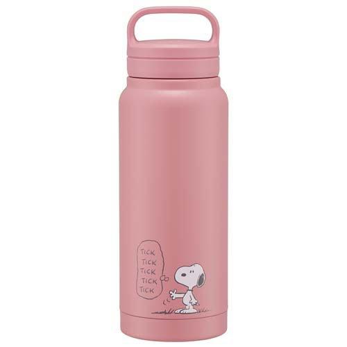 スクリューハンドル保冷ボトル 500ml スヌーピー ピンク STSC5 ( 1個