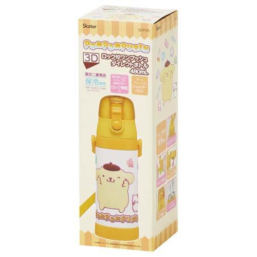3Dデザイン ステンレス保冷ボトル 480ml サンリオ ポムポムプリン