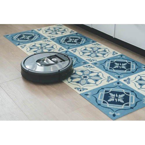 おくだけ吸着タイルマット モロッコタイル メランジブルー KY-34 ( 1