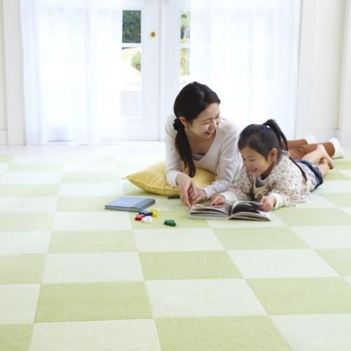 タイルマットフラット 30*30cm グリーン OJ-36 ( 20枚入 ) : 爽快