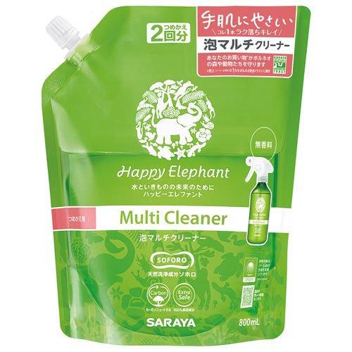 ハッピーエレファント 泡マルチクリーナー 詰替用 ( 800ml )/ : 爽快