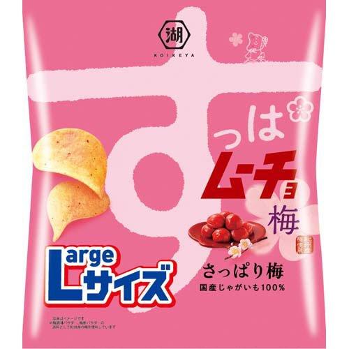 湖池屋 Largeサイズ すっぱムーチョチップス さっぱり梅 ( 108g×12袋
