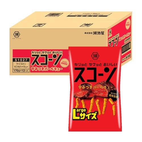 湖池屋 Largeサイズ スコーン やみつきバーベキュー ( 170g×12