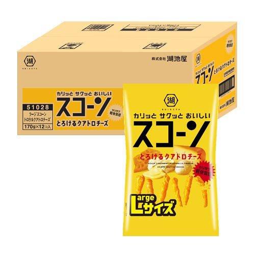 湖池屋 Largeサイズ スコーン とろけるクアトロチーズ ( 170g×12
