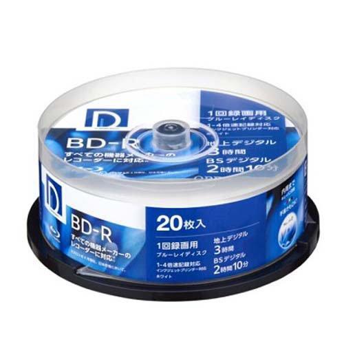 Ds QUALITY 録画用BD-R SL スピンドル BR25DP.20SP ( 20枚入 )/ : 爽快