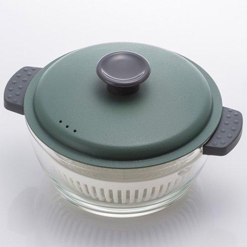 ロック＆ロック 電子レンジ＆オーブンにも使える耐熱ガラス調理鍋 1.0L
