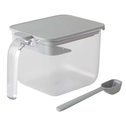 マーナ 調味料ポット ワイド グレー K775GY ( 1個 )/ : 爽快ドラッグ