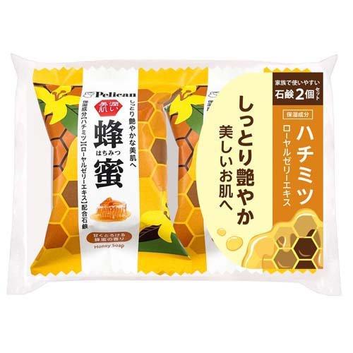 ペリカン石鹸 ファミリー 蜂蜜石鹸 80g×2個 ×48【48個セット】ケース販売 送料無料 はちみつ 保湿 なめらか 潤い せっけん ペリカンファミリー石鹸 蜂蜜 ( 80g*2個入 )/ ペリカン石鹸 : 爽快